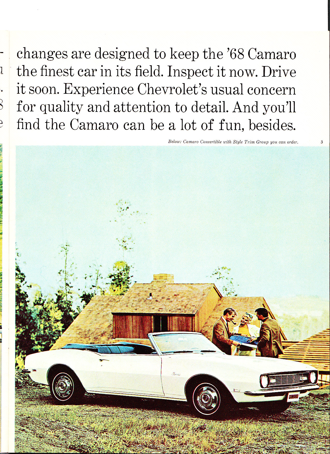 1968 Chev Camaro Brochure Page 12